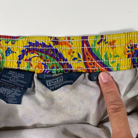 Polo Ralph Lauren Paisley Swim Shorts Size M - Picture 2 of 6
